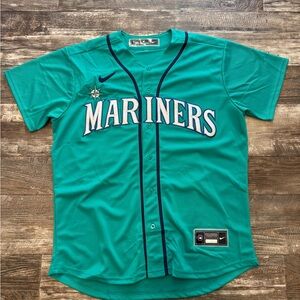 Ken Griffey jr (sz below) teo throwback Seattle Mariners baseball jersey